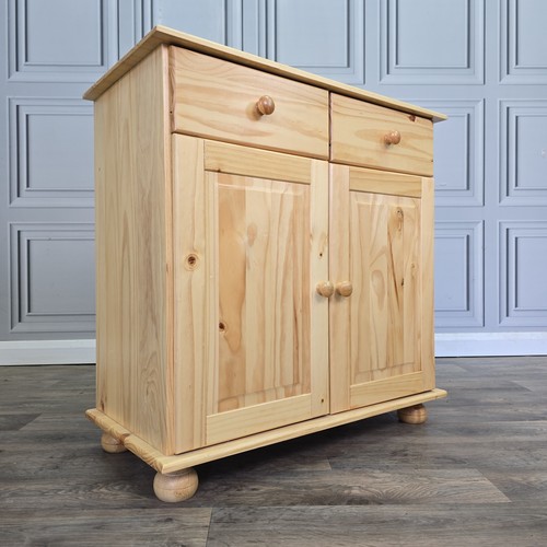 Rustic pine sideboard - sideboard, two