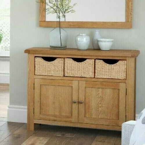Oakvale sideboard with baskets - with,